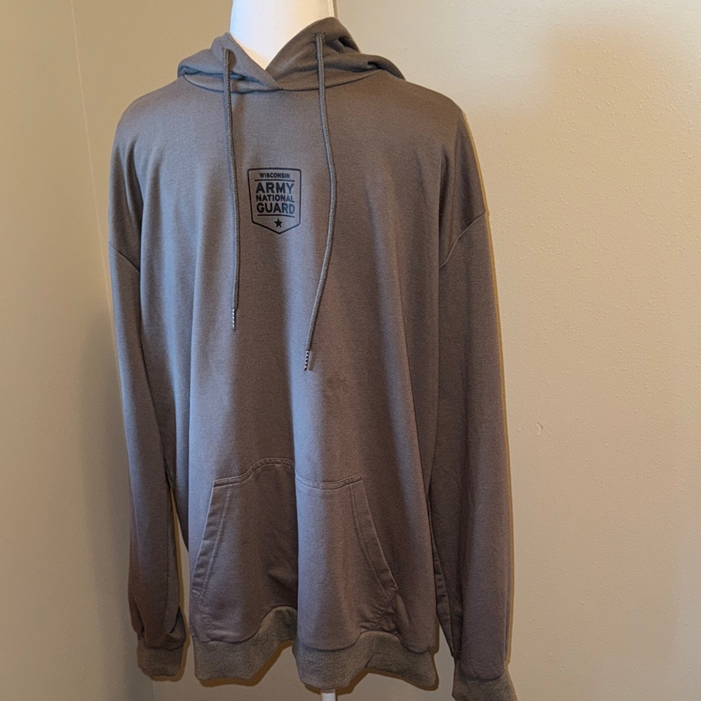 WI Army National Guard Gray Hoodie XL